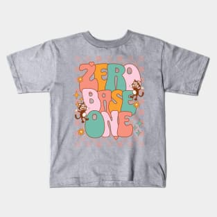 ZB1 Zero base one typography text kpop | Morcaworks Kids T-Shirt